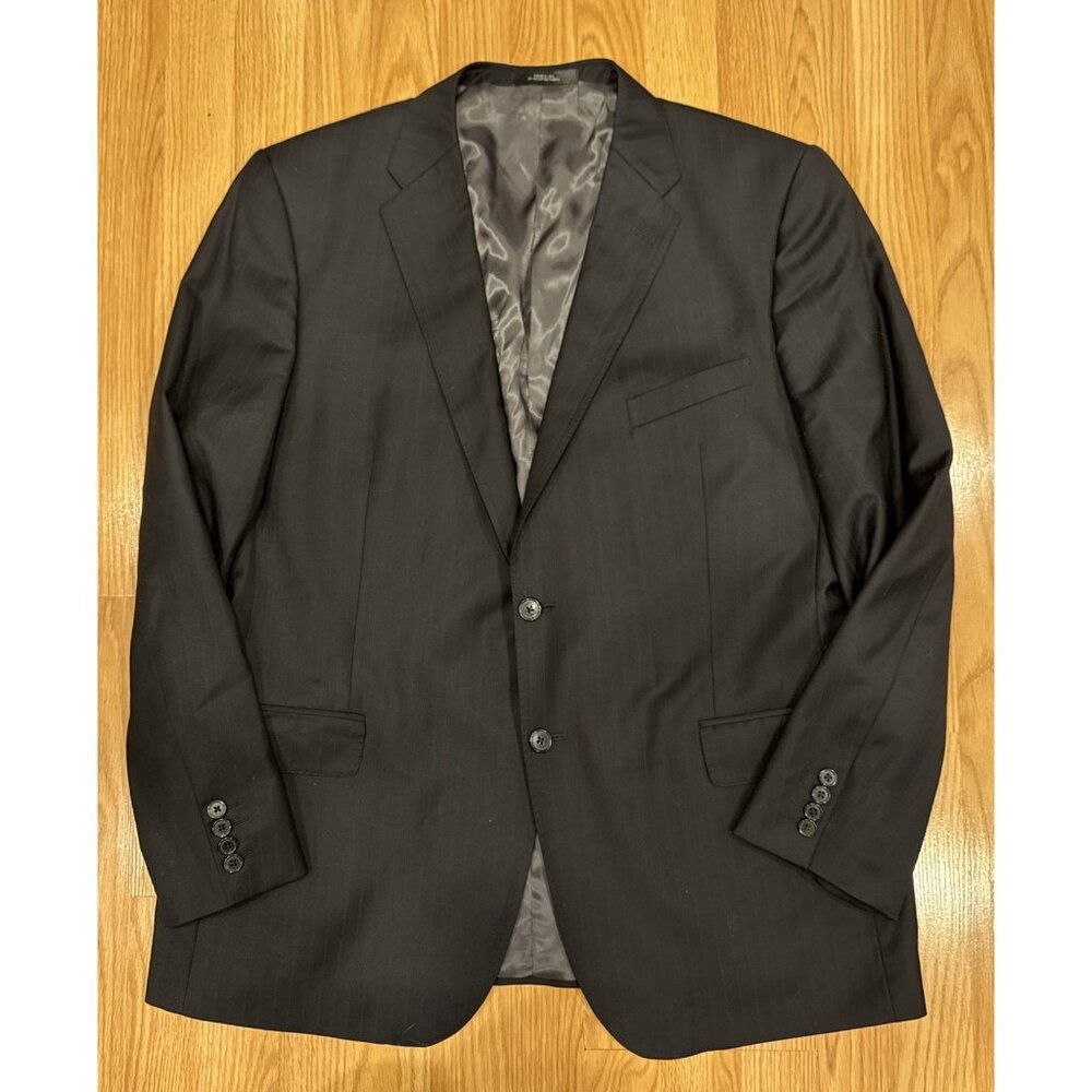 Ermenegildo Zegna Black Label Wool Silk Blazer Men 46 Saks Fifth Ave